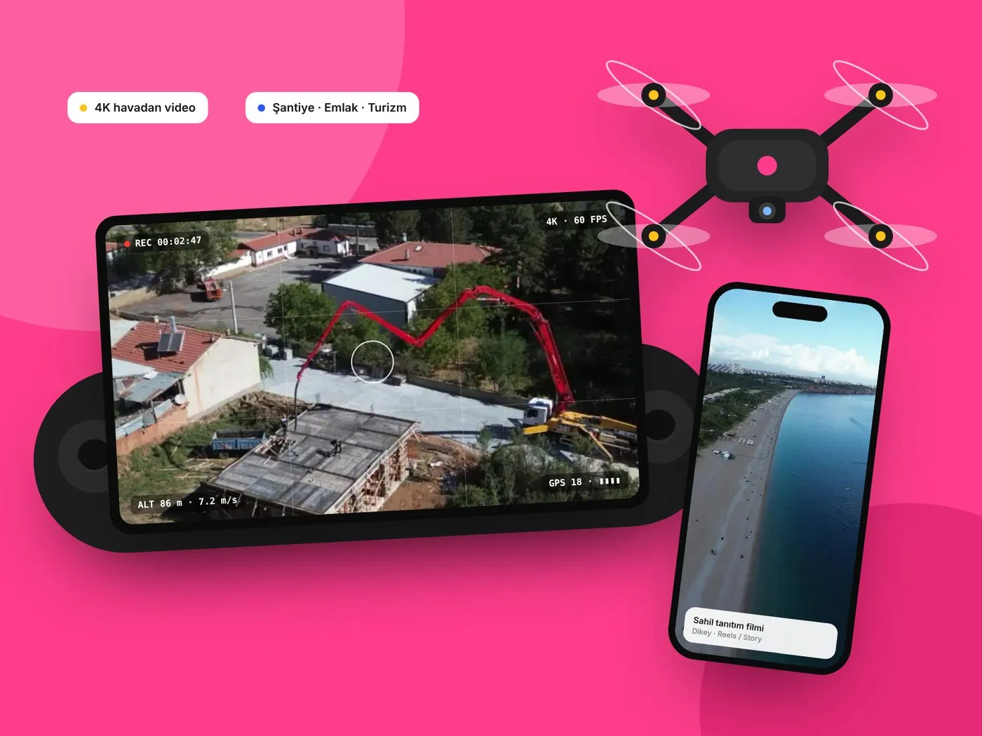 Drone çekim — MAP Software & Design