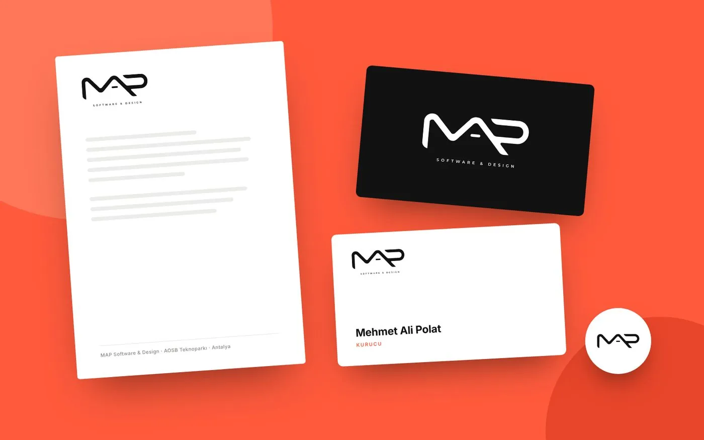 Logo ve kurumsal kimlik tasarımı — MAP Software & Design