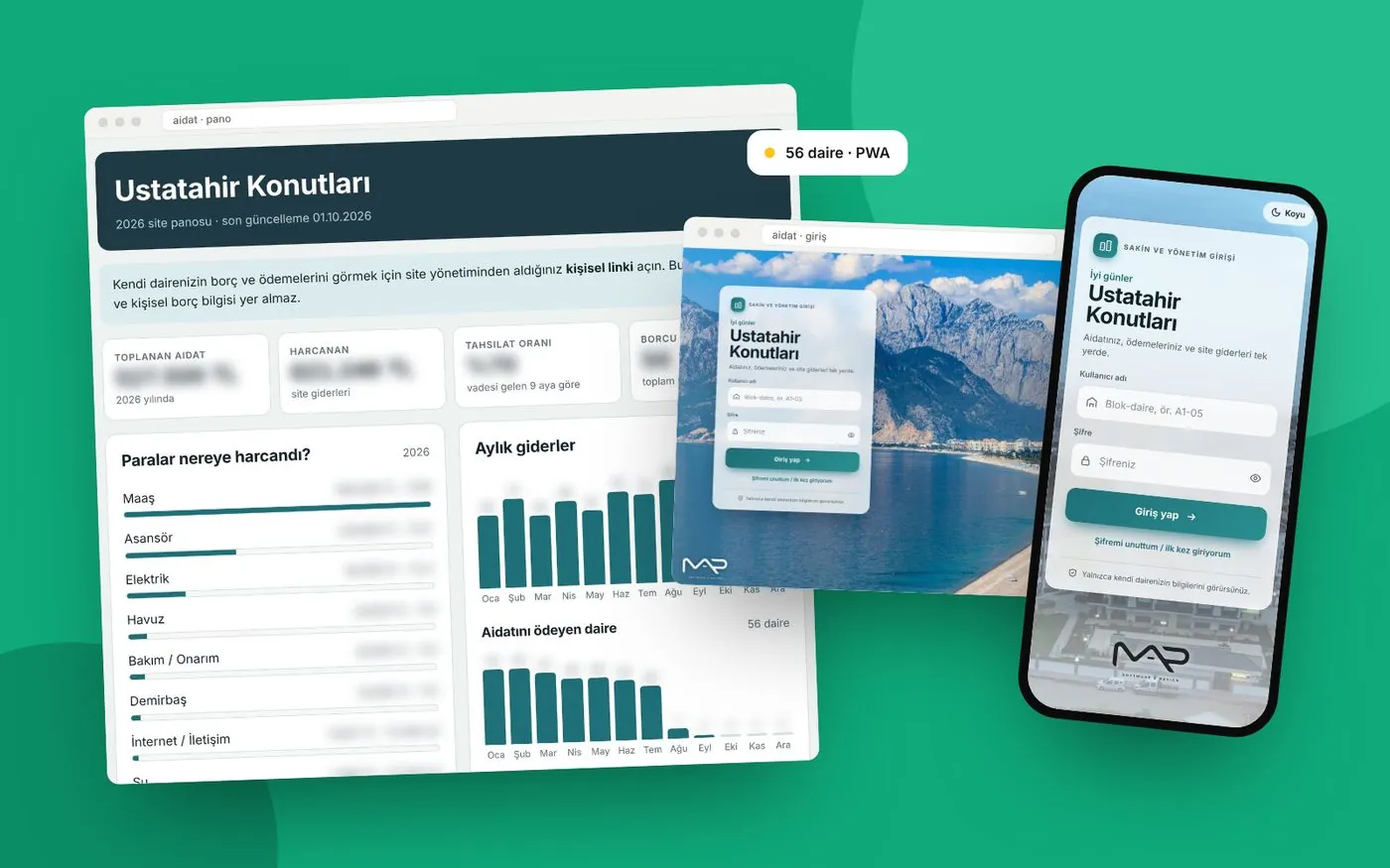 Ustatahir Konutları — Web uygulaması · PWA